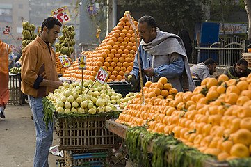 Image showing Fruit vendors in Cairo