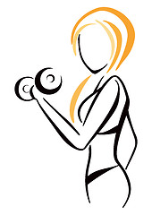 Image showing Fitness symbol