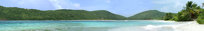 Image showing Flamenco Beach Culebra Panoramic View