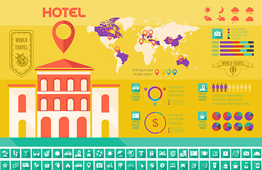 Image showing Travel Infographic Template.