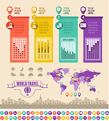 Image showing Travel Infographic Template.