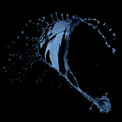 Image showing water splash isolated on black background