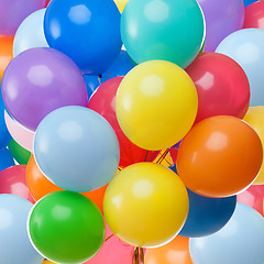 Image showing color balloons background