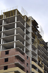 Image showing Construction of the monolithic and brick house