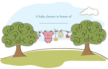 Image showing baby shyower card