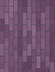 Image showing Purple brick wall