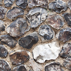 Image showing Flint wall