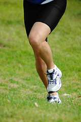 Image showing Running legs