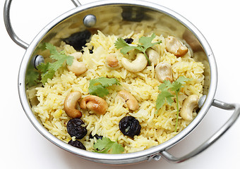 Image showing Raisin and cashew pilaf