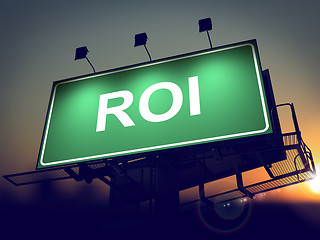 Image showing ROI - Billboard on the Sunrise Background.