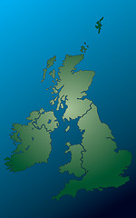 Image showing uk map