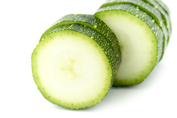 Image showing fresh zucchini fruits