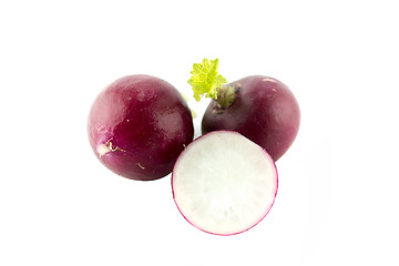 Image showing Small garden red radish