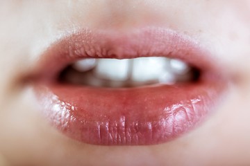 Image showing The lips of my beautiful and beloved girlfriend