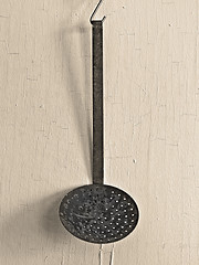 Image showing vintage skimmer ladle