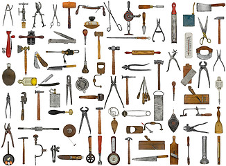 Image showing vintage tools and utensils