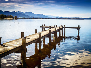 Image showing Jetty at the Chiemsee