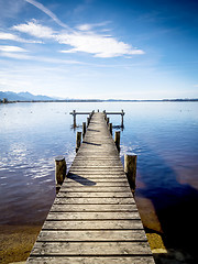 Image showing Jetty at the Chiemsee