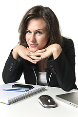 Image showing Resting businesswoman in office