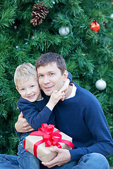 Image showing family at christmas time