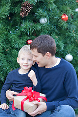 Image showing family at christmas time