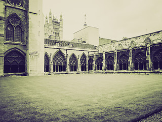 Image showing Vintage sepia Westminster Abbey