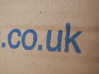 Image showing Internet co uk url