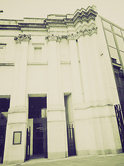 Image showing Vintage sepia National Gallery, London