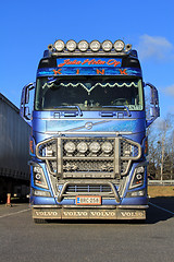 Image showing Blue Volvo FH16 Logging Truck