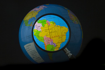 Image showing South America in focus

