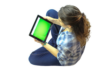 Image showing Using a Tablet