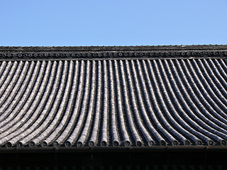 Image showing japanese temple roof background