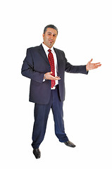 Image showing Businessman inviting.