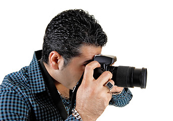 Image showing Guy taking pictures.