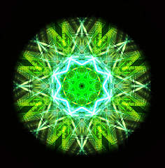 Image showing Kaleidoscope green