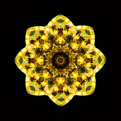 Image showing Kaleidoscope yellow