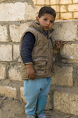 Image showing Small boy in the oasis of Bahariya, Egypt