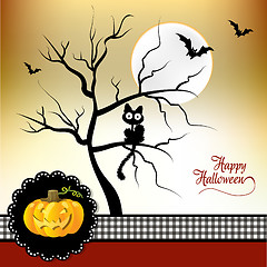 Image showing Halloween greeting card