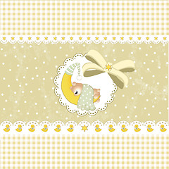 Image showing baby boy shower card