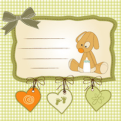 Image showing baby shower card with puppy