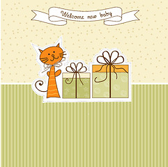 Image showing Birthday announcement card