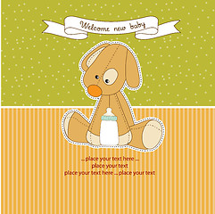 Image showing baby shower card with puppy