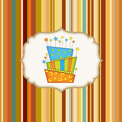 Image showing Birthday cupcake