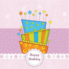 Image showing Happy Birthday cupcake