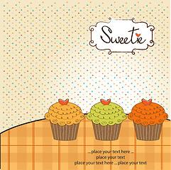 Image showing Birthday cupcake