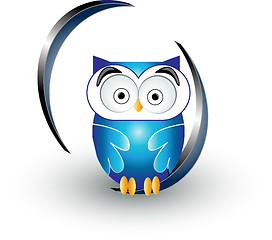 Image showing cute blue owl