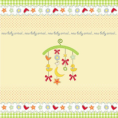 Image showing welcome baby announcement card