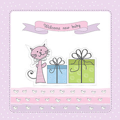 Image showing Birthday announcement card