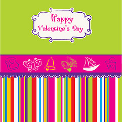 Image showing vintage valentine's day card