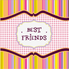 Image showing best friends card